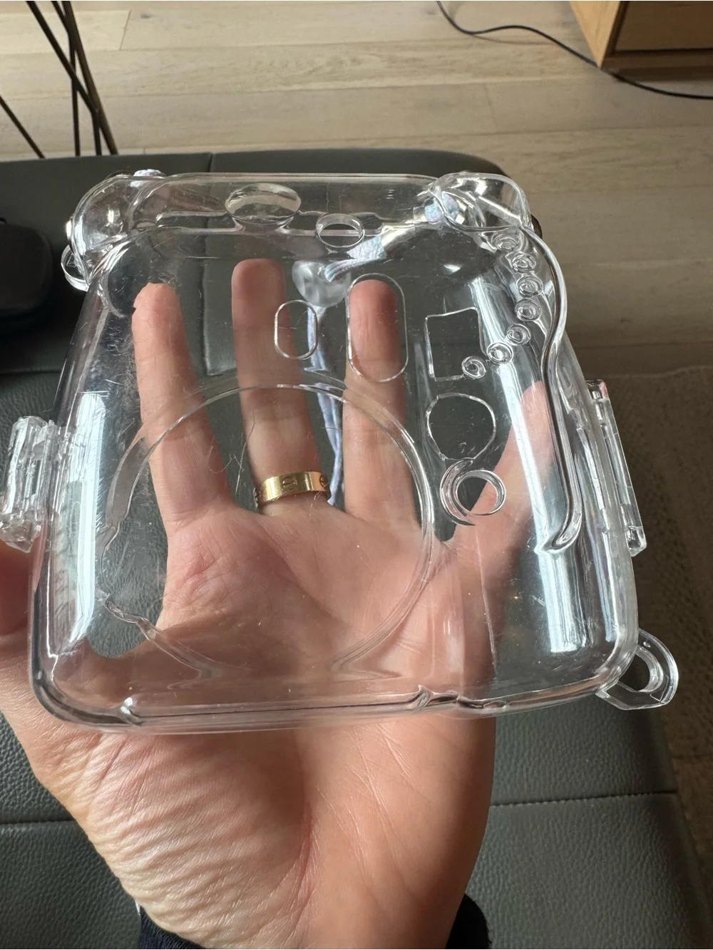 Clear Crossbody INSTAX MINI 9 Camera Case with Pastel Rope Strap